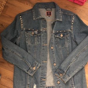 Boom Boom Jeans Studded Denim/ Jean Jacket